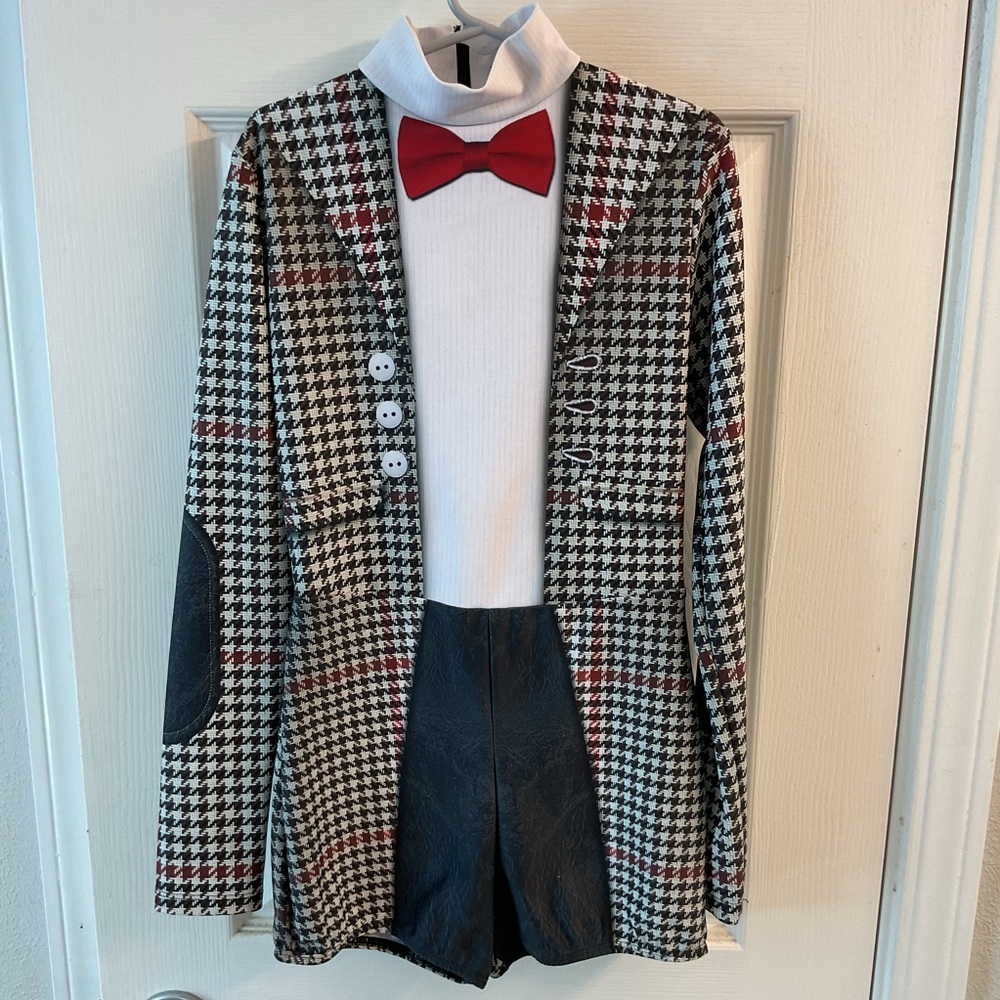 Alexandra Justforkix Dance Halloween Unitard 12 Zipper Closure Long Sleeve